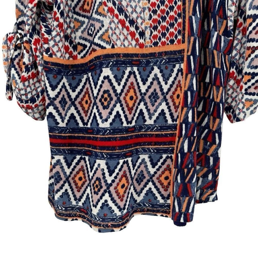 ZoZo 3/4 length Tie-Sleeve Sweater Multi Colored Large - Picture 4 of 8